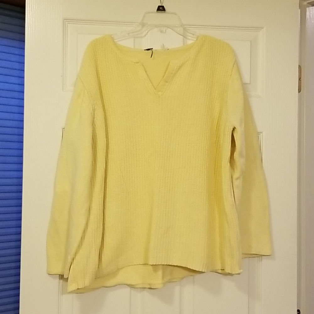 Soft heavy yellow sweater